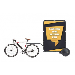 Mobilná reklama - ADVERT BIKE L veľkosť (1,9x1,3m), reklamný rám za bicykel